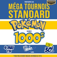 Pokemon MÉGA TOURNOIS STANDARD - 4 Mai 11h